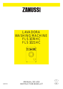 Manual Zanussi FLS 1021 HC Washing Machine