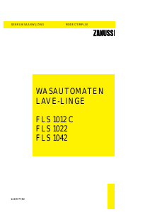 Handleiding Zanussi FLS 1042 Wasmachine