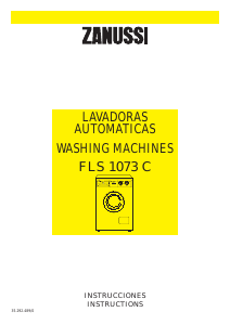 Manual Zanussi FLS 1073 C Washing Machine