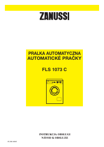 Instrukcja Zanussi FLS 1073 C Pralka