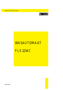 Handleiding Zanussi FLS 1214 C Wasmachine