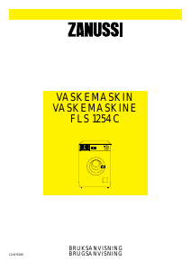 Brugsanvisning Zanussi FLS 1254 C Vaskemaskine