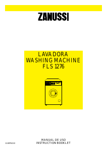 Manual Zanussi FLS 1276 Washing Machine