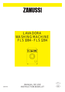 Manual de uso Zanussi FLS 1284 Lavadora