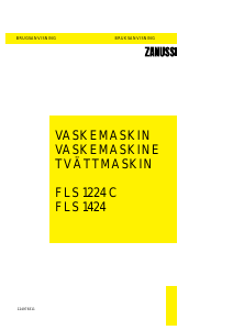 Bruksanvisning Zanussi FLS 1424 Vaskemaskin