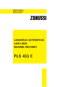 Handleiding Zanussi FLS 411 C Wasmachine