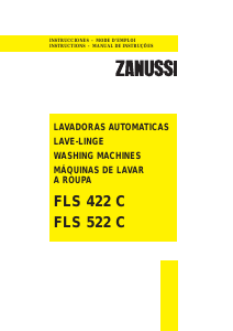 Manual Zanussi FLS 422 C Máquina de lavar roupa