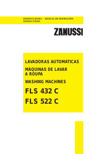 Manual Zanussi FLS 432 C Máquina de lavar roupa