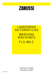 Manual Zanussi FLS 461 C Washing Machine