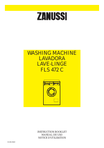 Mode d’emploi Zanussi FLS 472 C Lave-linge