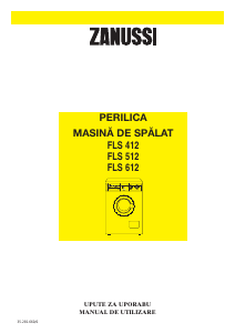 Manual Zanussi FLS 612 Mașină de spălat