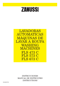 Handleiding Zanussi FLS 673 C Wasmachine