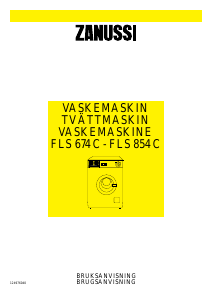Bruksanvisning Zanussi FLS 674 C Vaskemaskin