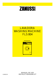Manual Zanussi FLS 804 Washing Machine