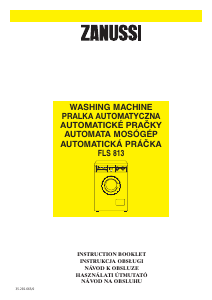Manual Zanussi FLS 813 Washing Machine