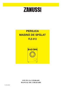 Manual Zanussi FLS 813 Mașină de spălat