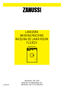Manual Zanussi FLS 872 V Washing Machine