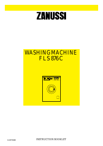 Handleiding Zanussi FLS 876 C Wasmachine