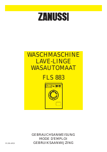 Handleiding Zanussi FLS 883 Wasmachine