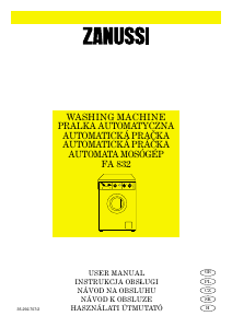 Instrukcja Zanussi Fa 832 Pralka