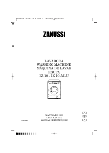 Manual de uso Zanussi IZ10ALU Lavadora