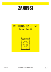 Manual Zanussi IZ16S Washing Machine