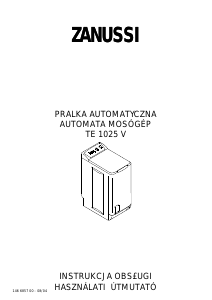 Használati útmutató Zanussi TE1025V Mosógép