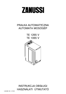 Instrukcja Zanussi TE1265V Pralka