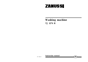 Manual Zanussi TJ1274H Washing Machine