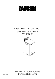 Manual de uso Zanussi TL1093V Lavadora