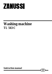 Manual Zanussi TL543C Washing Machine