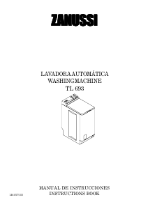 Manual de uso Zanussi TL693 Lavadora