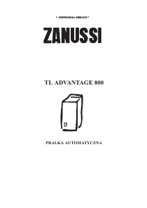 Instrukcja Zanussi TLADV800 Pralka