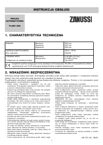 Instrukcja Zanussi TLADV805 Pralka