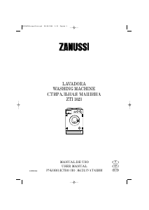 Manual de uso Zanussi ZTI1023 Lavadora