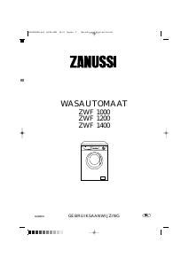 Handleiding Zanussi ZWF 1000 Wasmachine