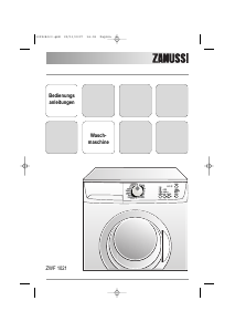 Bedienungsanleitung Zanussi ZWF 1021 Waschmaschine