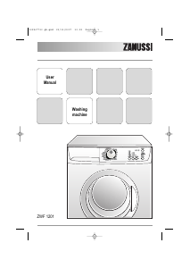Manual Zanussi ZWF 1201 Washing Machine
