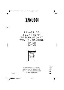 Manual Zanussi ZWF 1400 Washing Machine