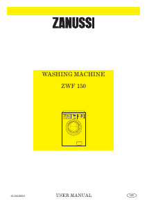 Handleiding Zanussi ZWF 150 Wasmachine