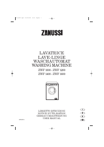 Handleiding Zanussi ZWF 1600 Wasmachine