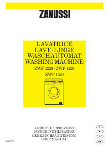 Handleiding Zanussi ZWF 1620 Wasmachine