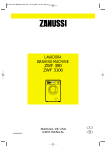 Manual Zanussi ZWF 3100 Washing Machine
