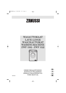 Handleiding Zanussi ZWF 3102 Wasmachine