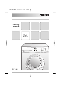 Bedienungsanleitung Zanussi ZWF 3145 Waschmaschine