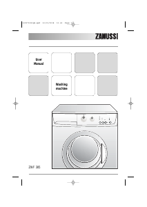 Manual Zanussi ZWF 385 Washing Machine