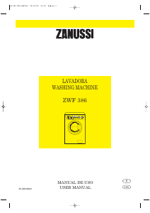 Manual Zanussi ZWF 386 Washing Machine