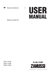 Manual Zanussi ZWG 1100 M Mașină de spălat