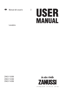 Manual de uso Zanussi ZWG 1120 M Lavadora