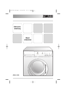 Bedienungsanleitung Zanussi ZWG 3105 Waschmaschine